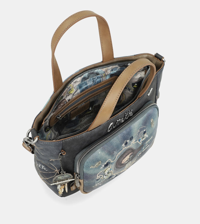 Hübsche Ice land Handtasche mit einer Tasche