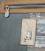 Hübsche Ice land Handtasche mit einer Tasche