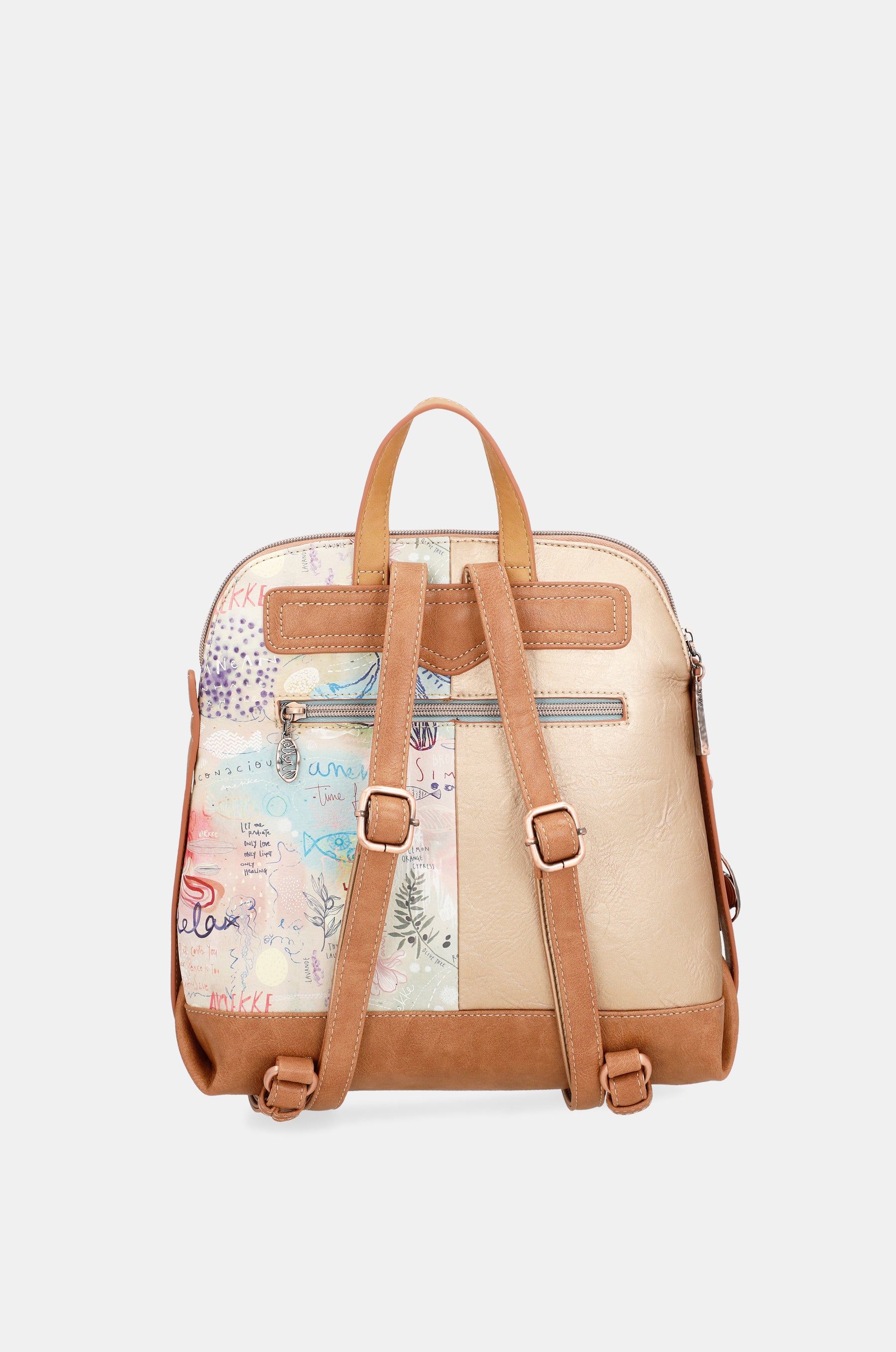 Mediterraner Rucksack mit Vortasche