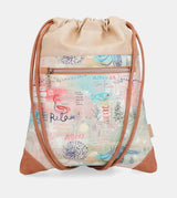 Mediterraner Rucksack mit Taschen