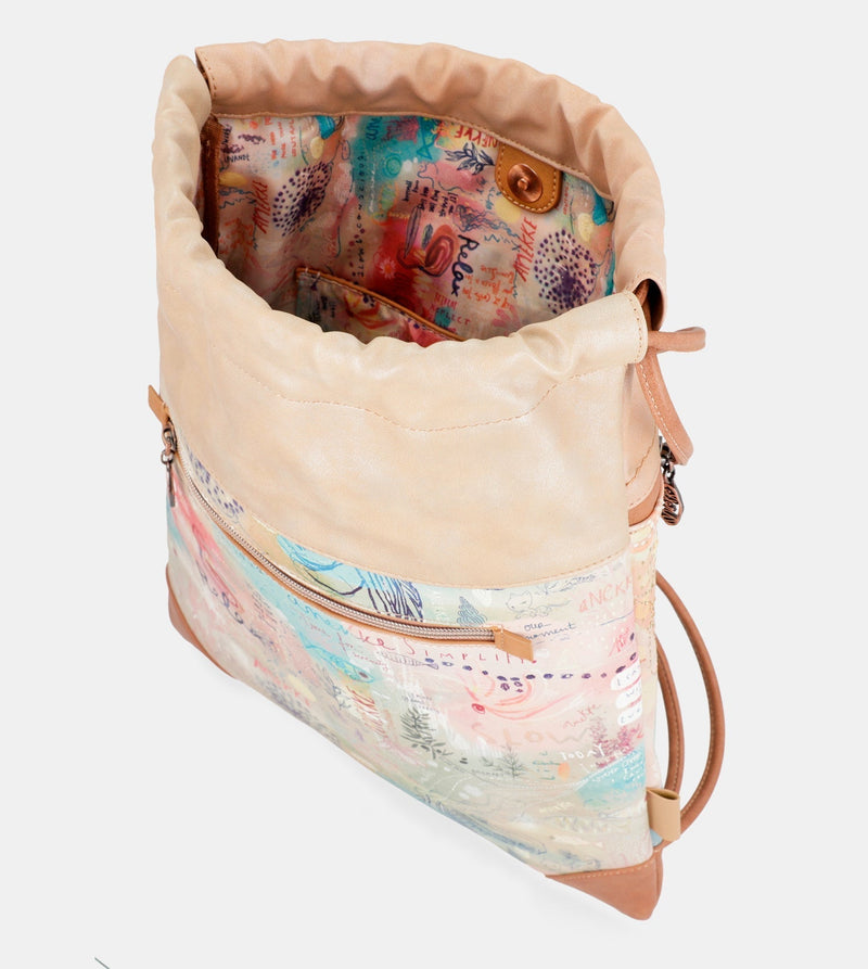 Mediterraner Rucksack mit Taschen