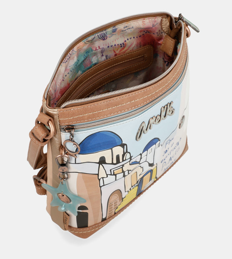 Sunrise Schultertasche mit Taschen