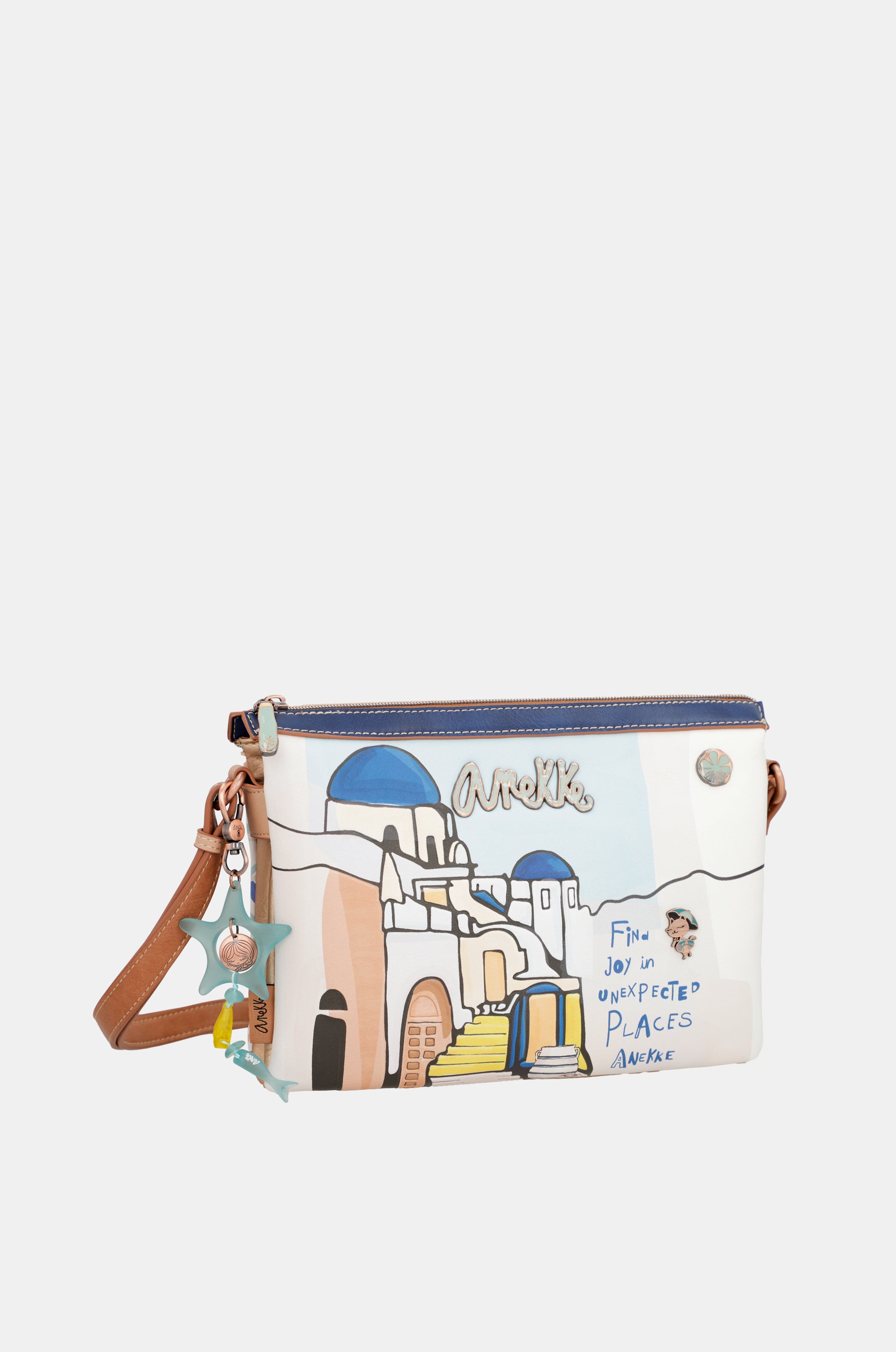 Sunrise Schultertasche mit drei Fächern Anekke