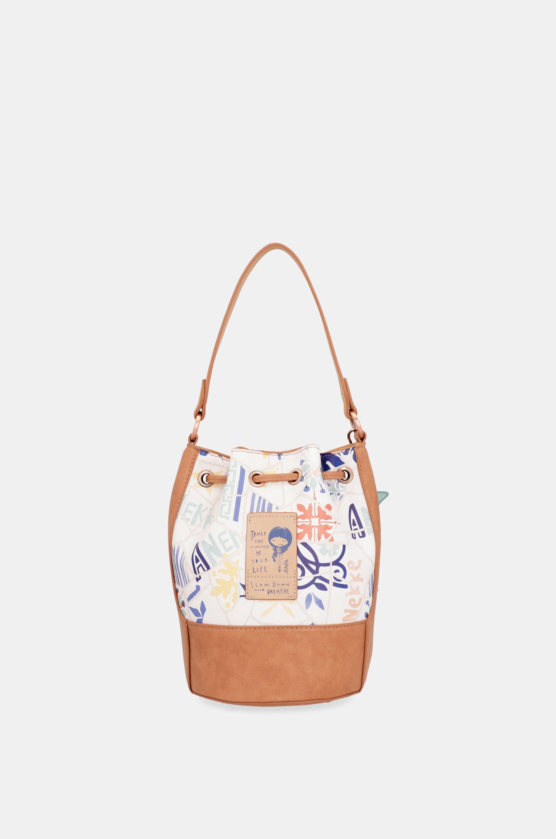 Sunrise Schultertasche mit drei Fächern