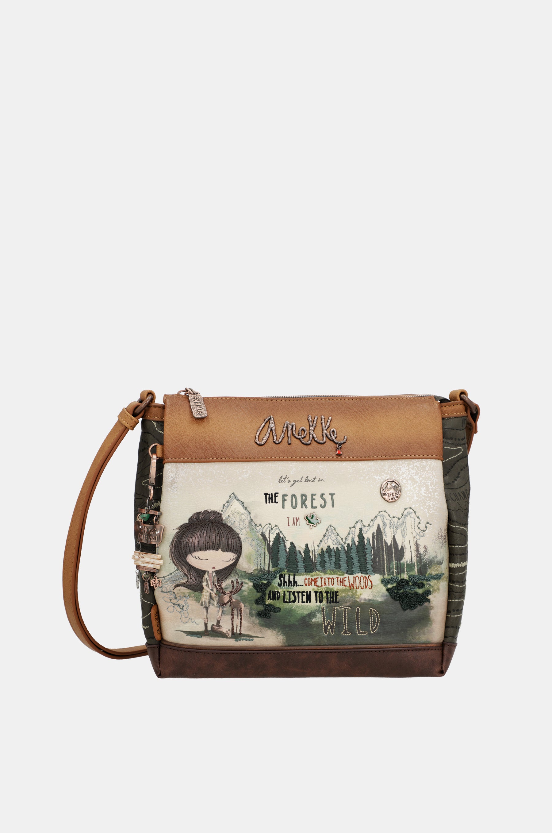 Schultertasche mit „The Forest“-Print