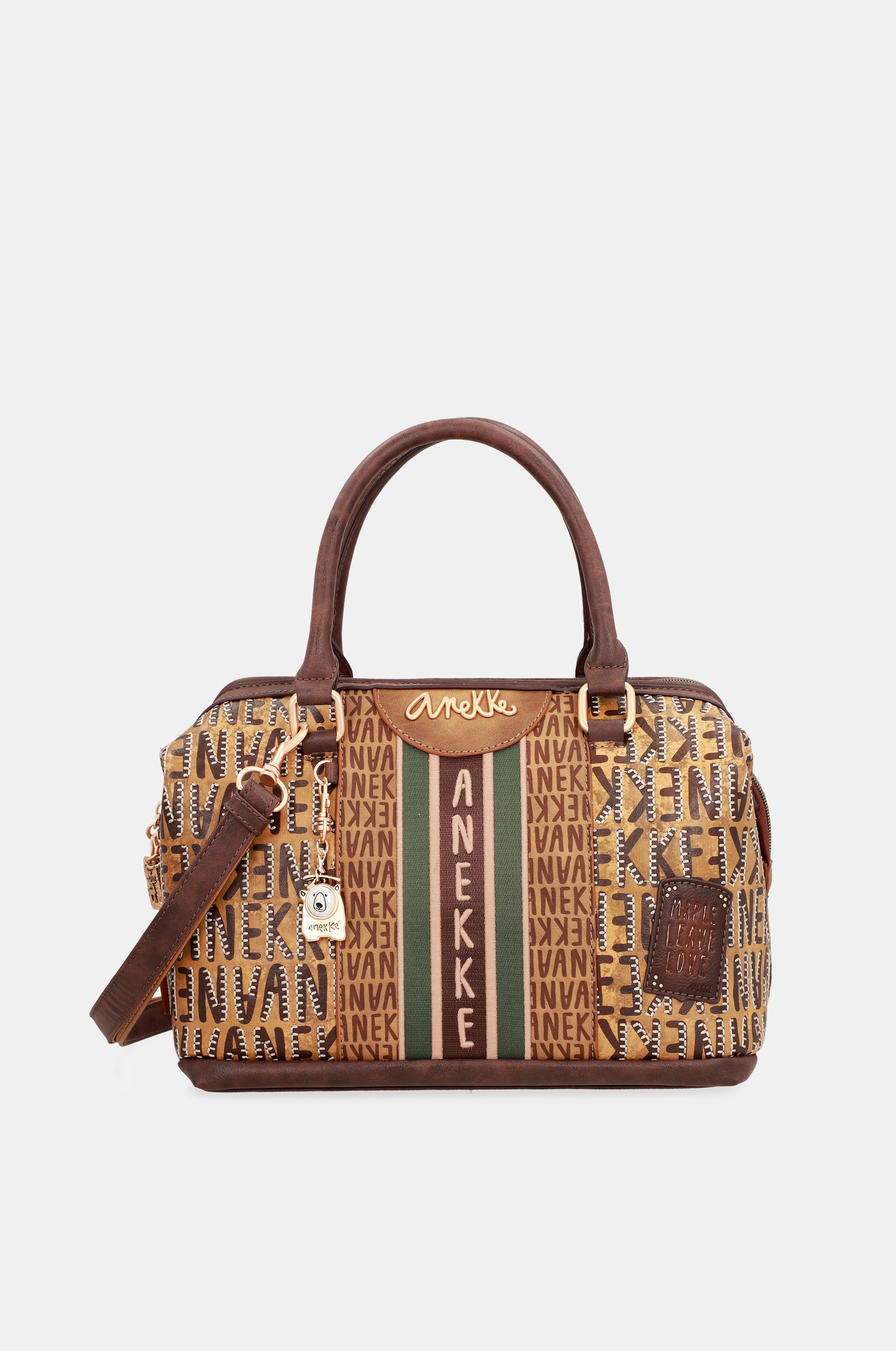 Bowlingtasche Urban in Braun mit Logo