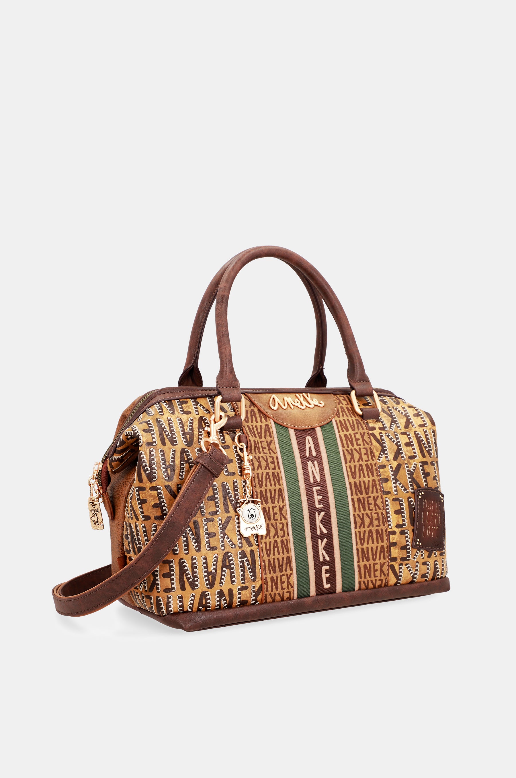 Bowlingtasche Urban in Braun mit Logo