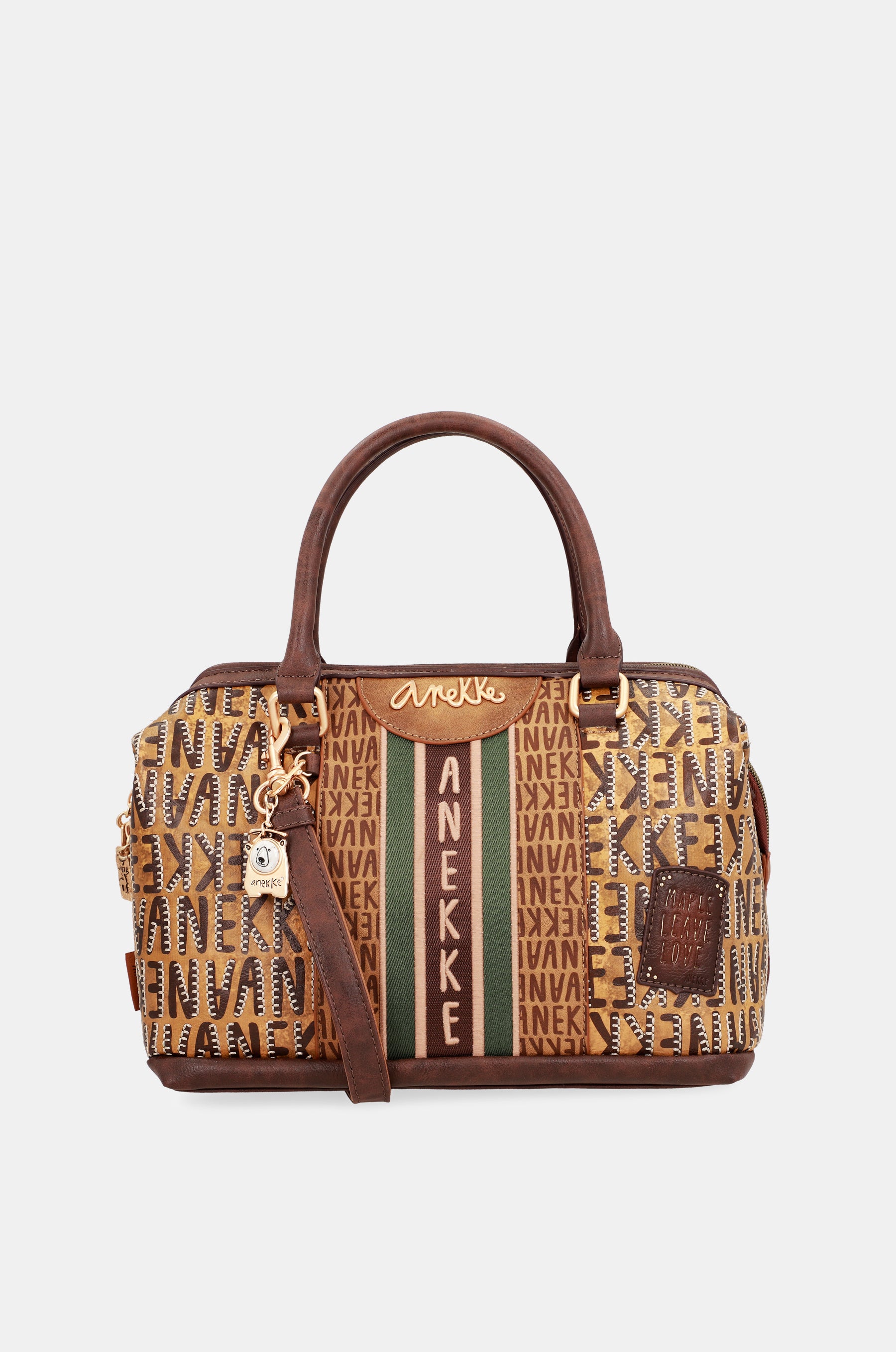 Bowlingtasche Urban in Braun mit Logo