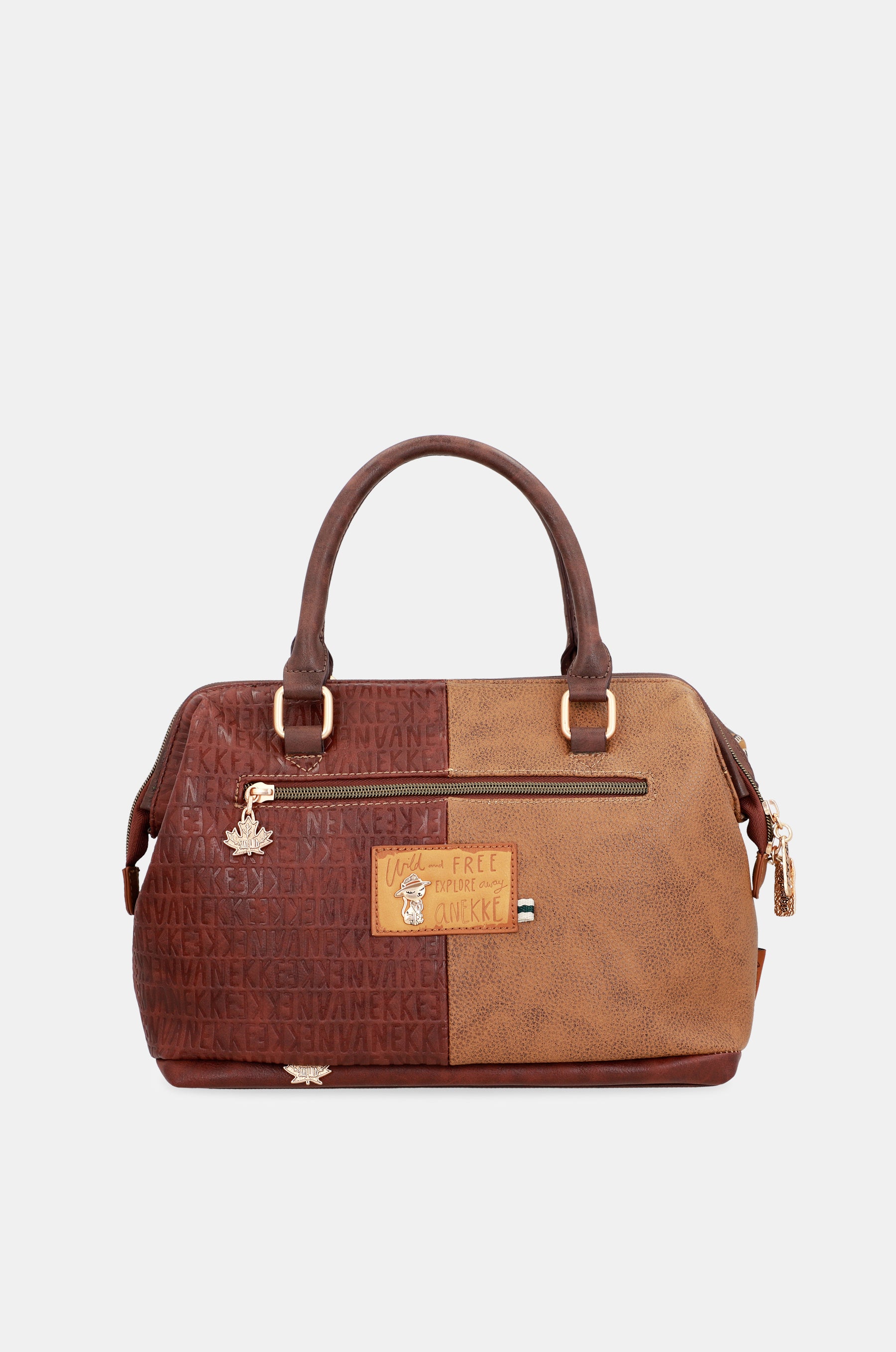 Bowlingtasche Urban in Braun mit Logo