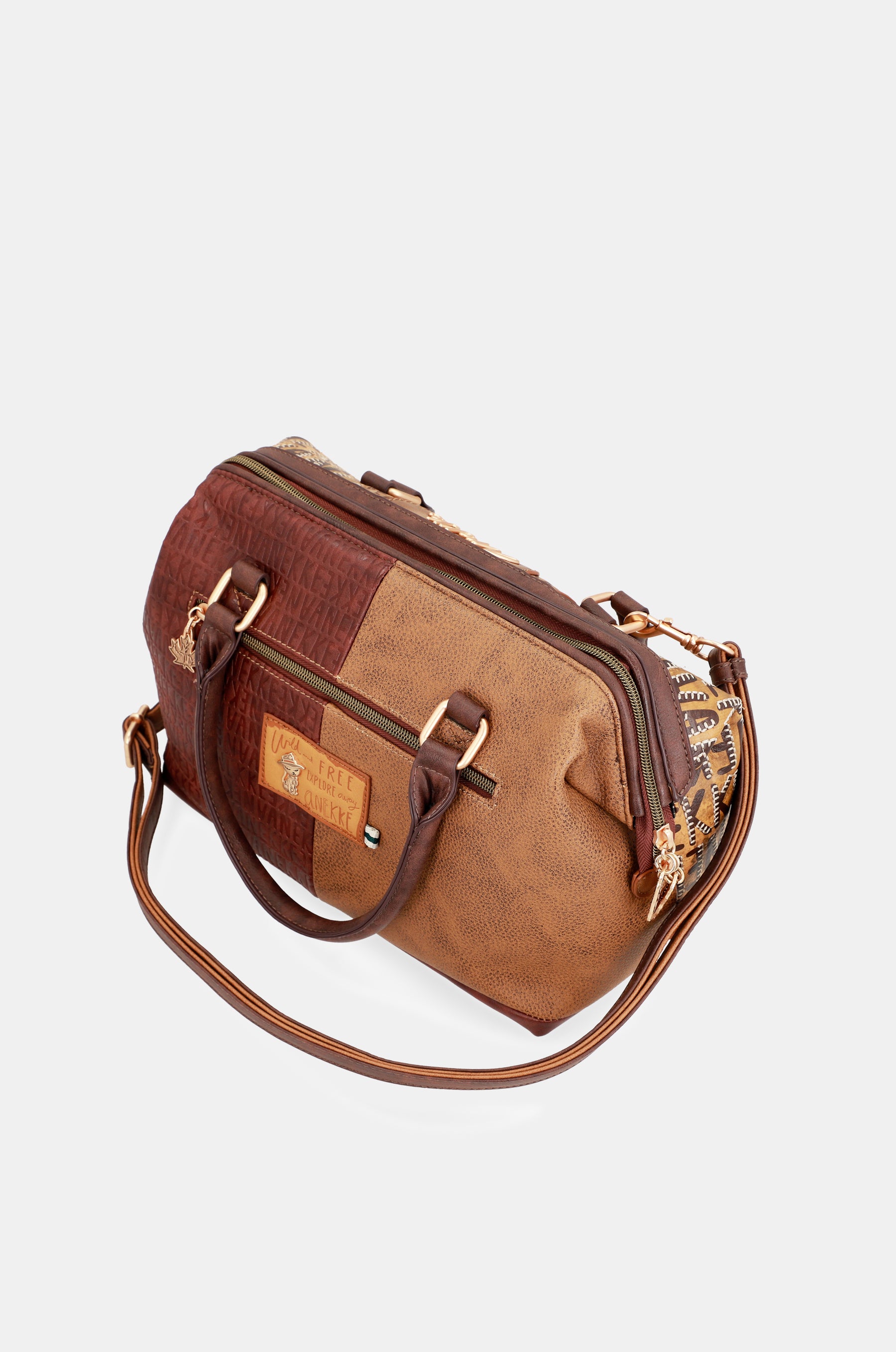 Bowlingtasche Urban in Braun mit Logo