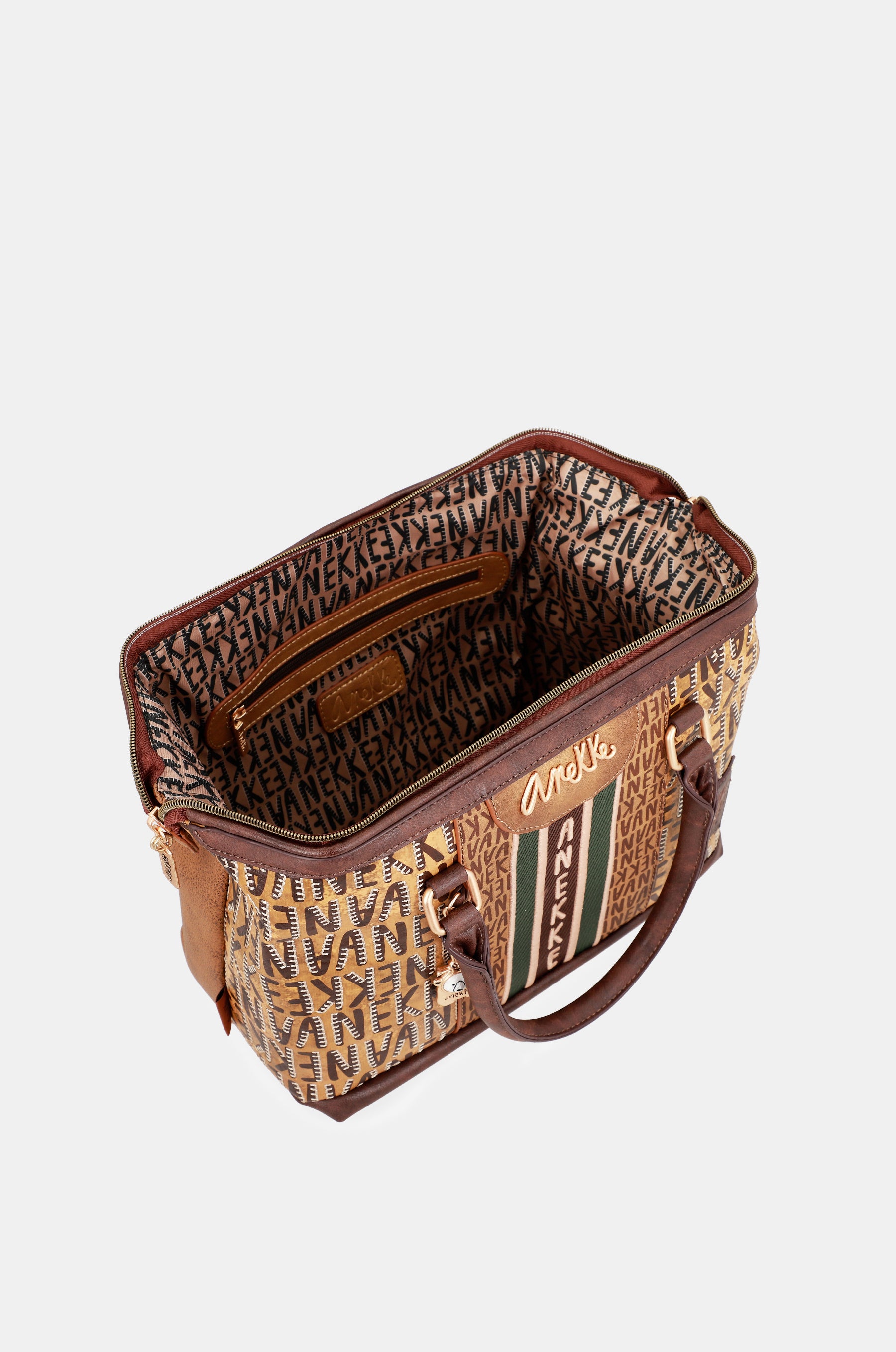 Bowlingtasche Urban in Braun mit Logo