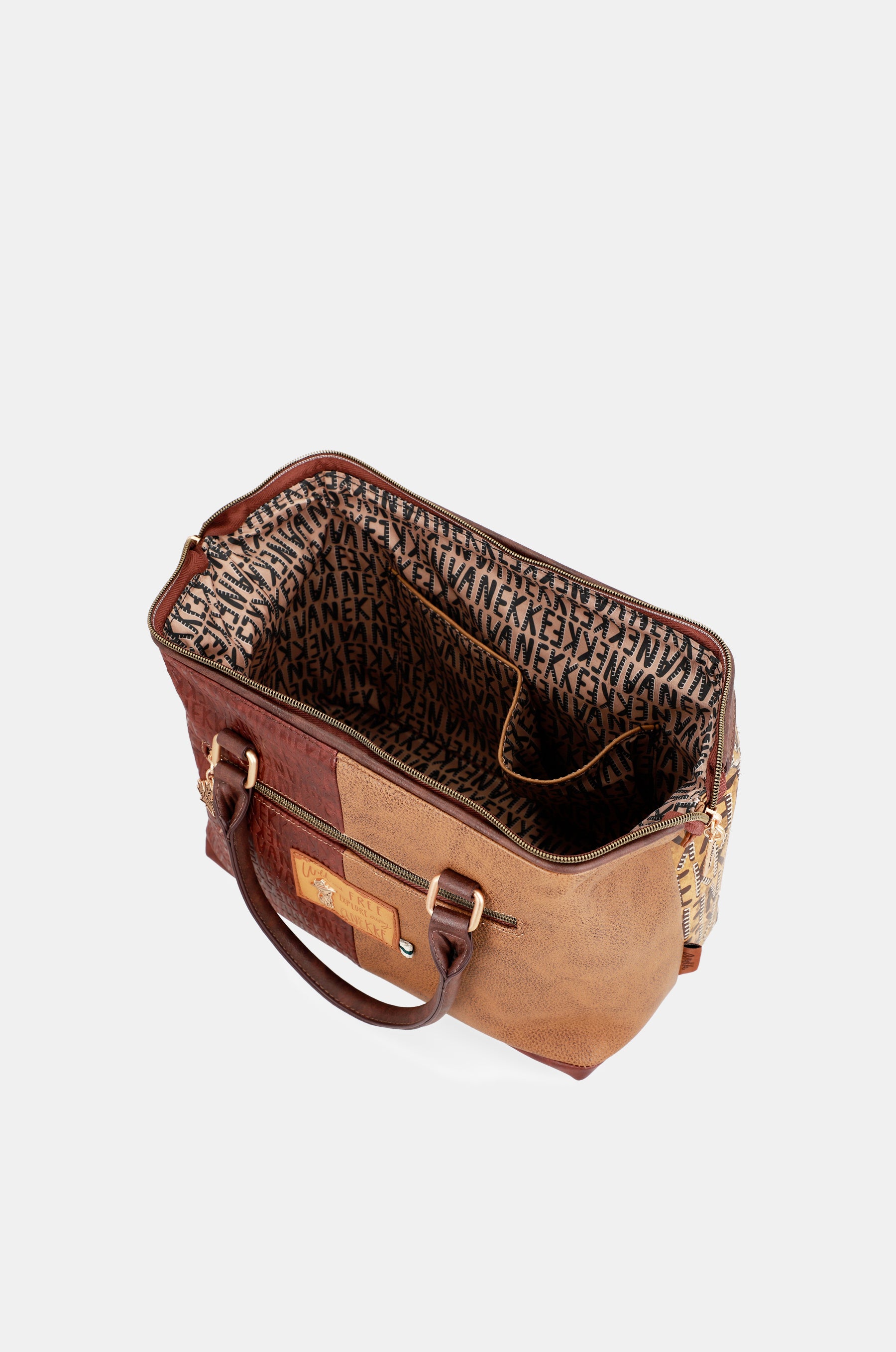 Bowlingtasche Urban in Braun mit Logo