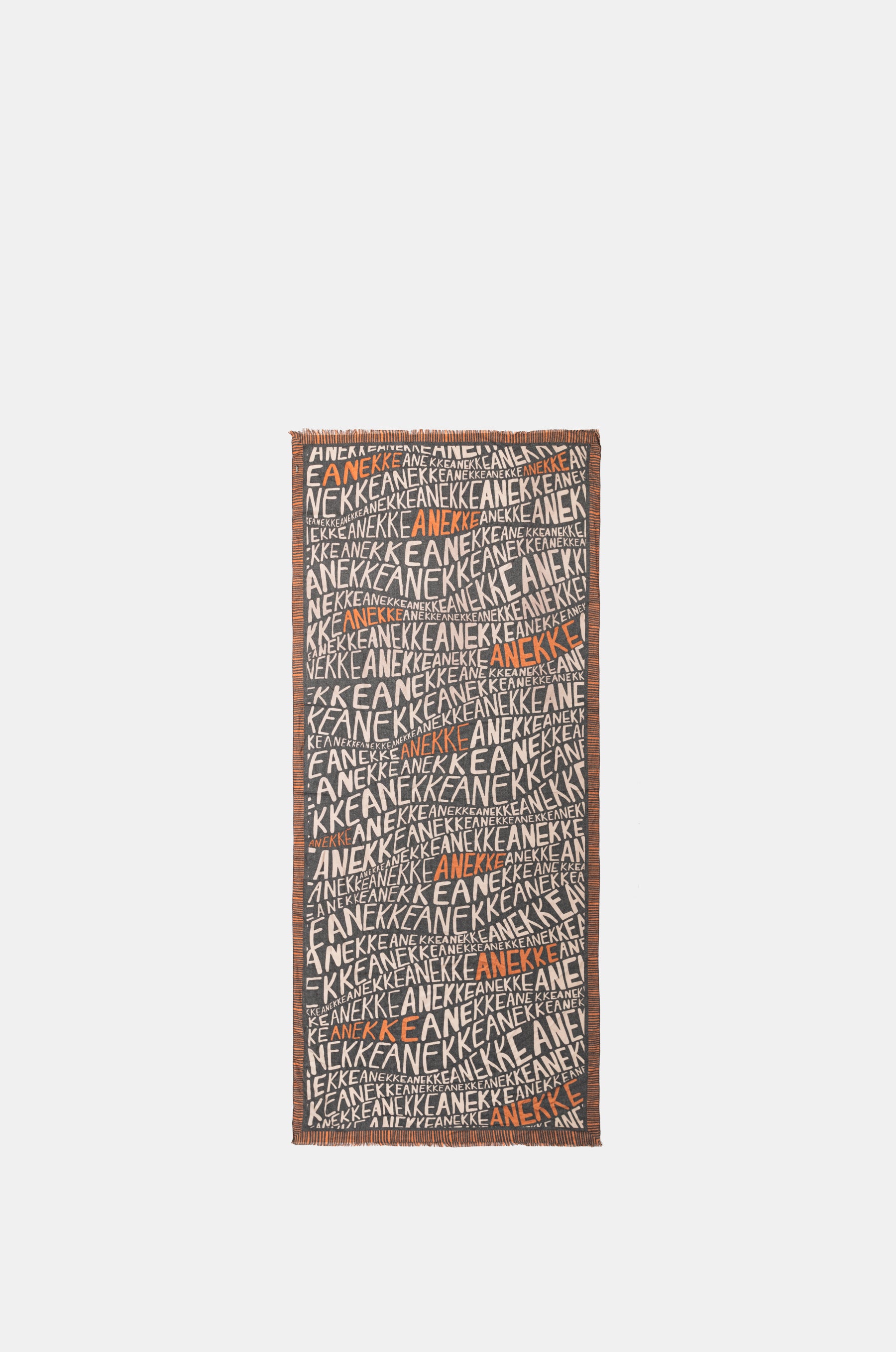 Pashmina mit Logo in Braun