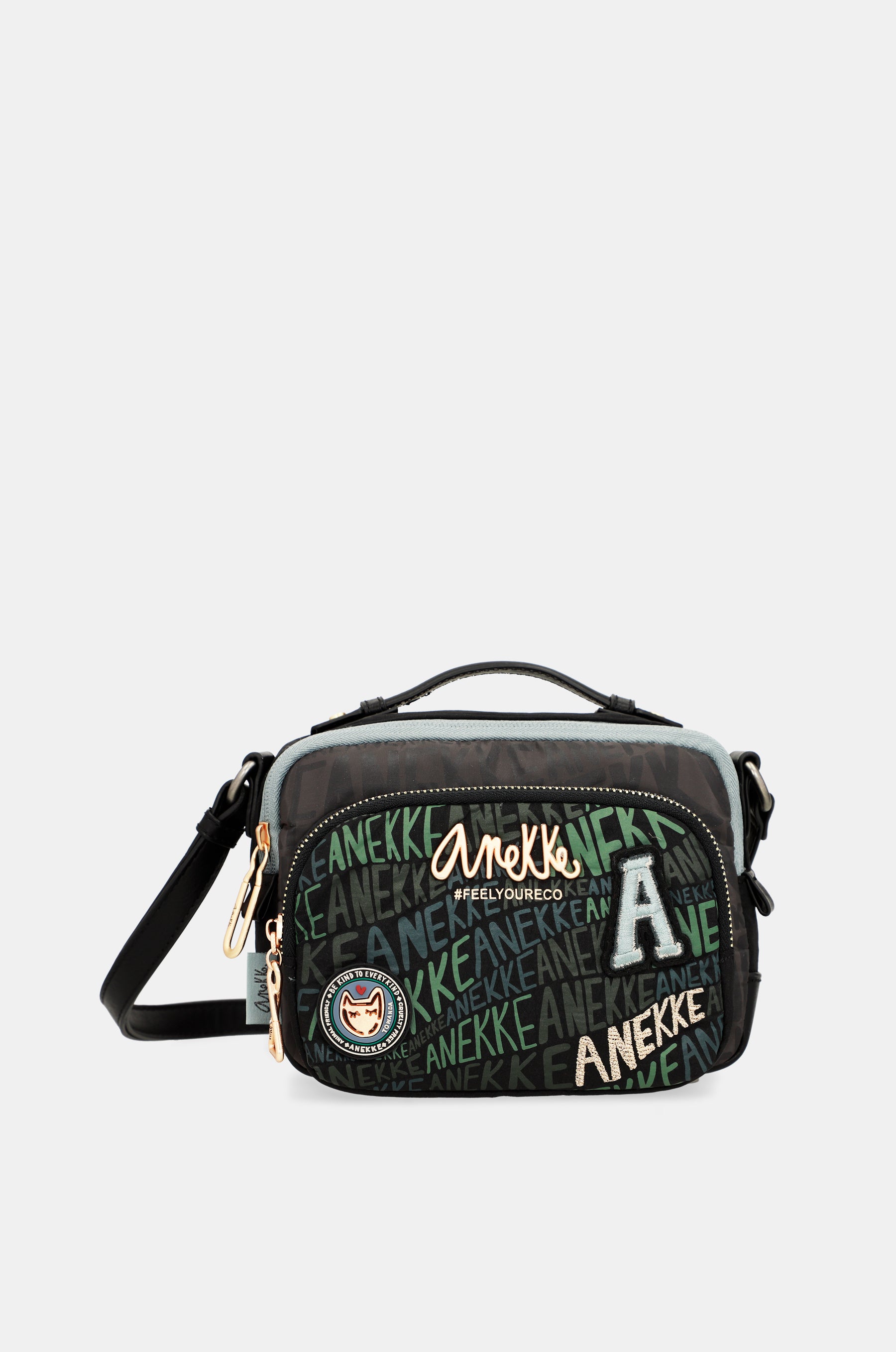 Schultertasche mit „Nature Woods“-Print