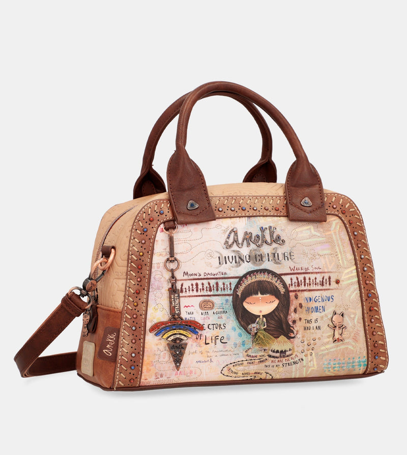 Menire Tasche mit Doppelgriff und Schultergurt