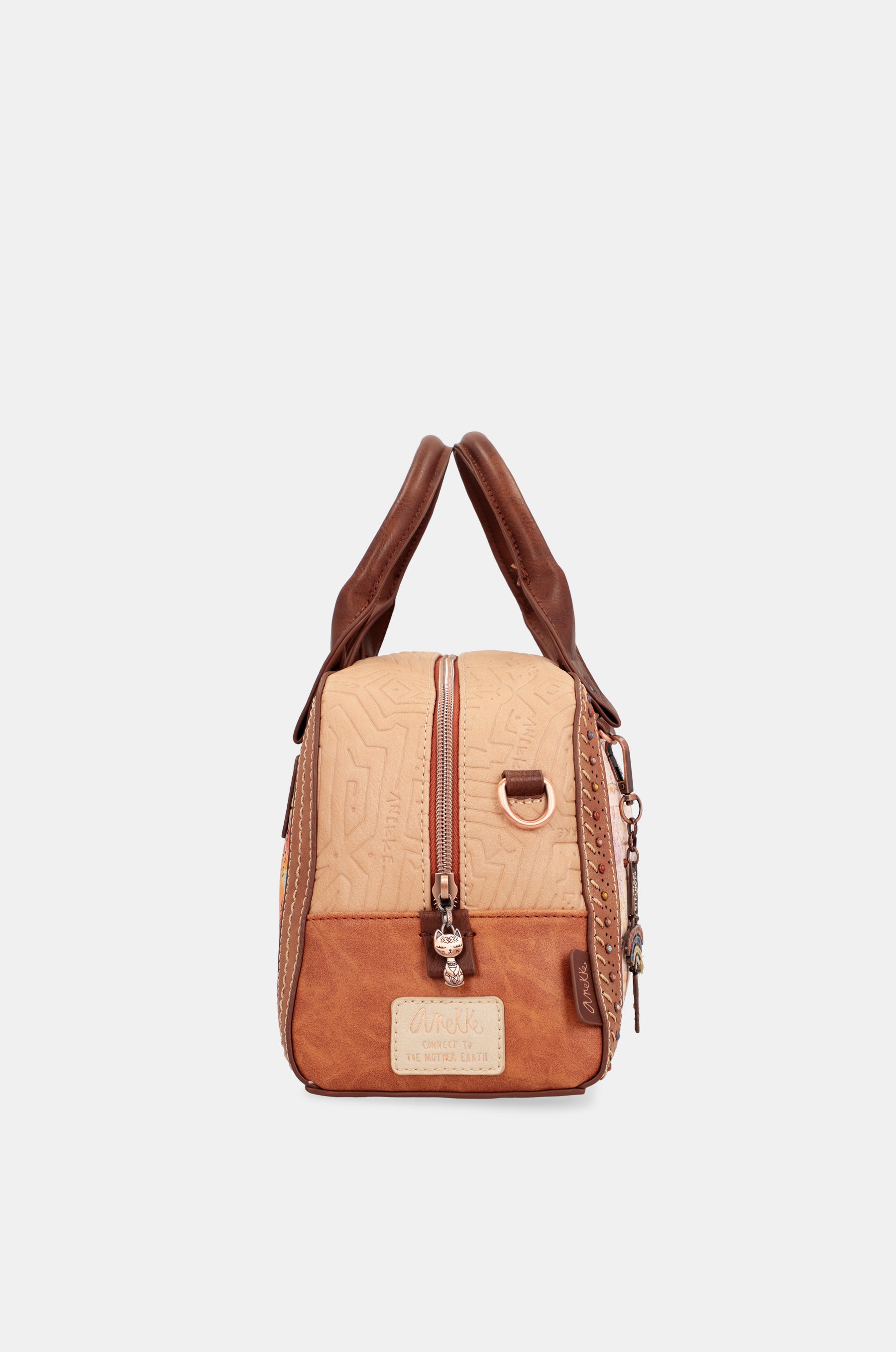 Menire Tasche mit Doppelgriff und Schultergurt
