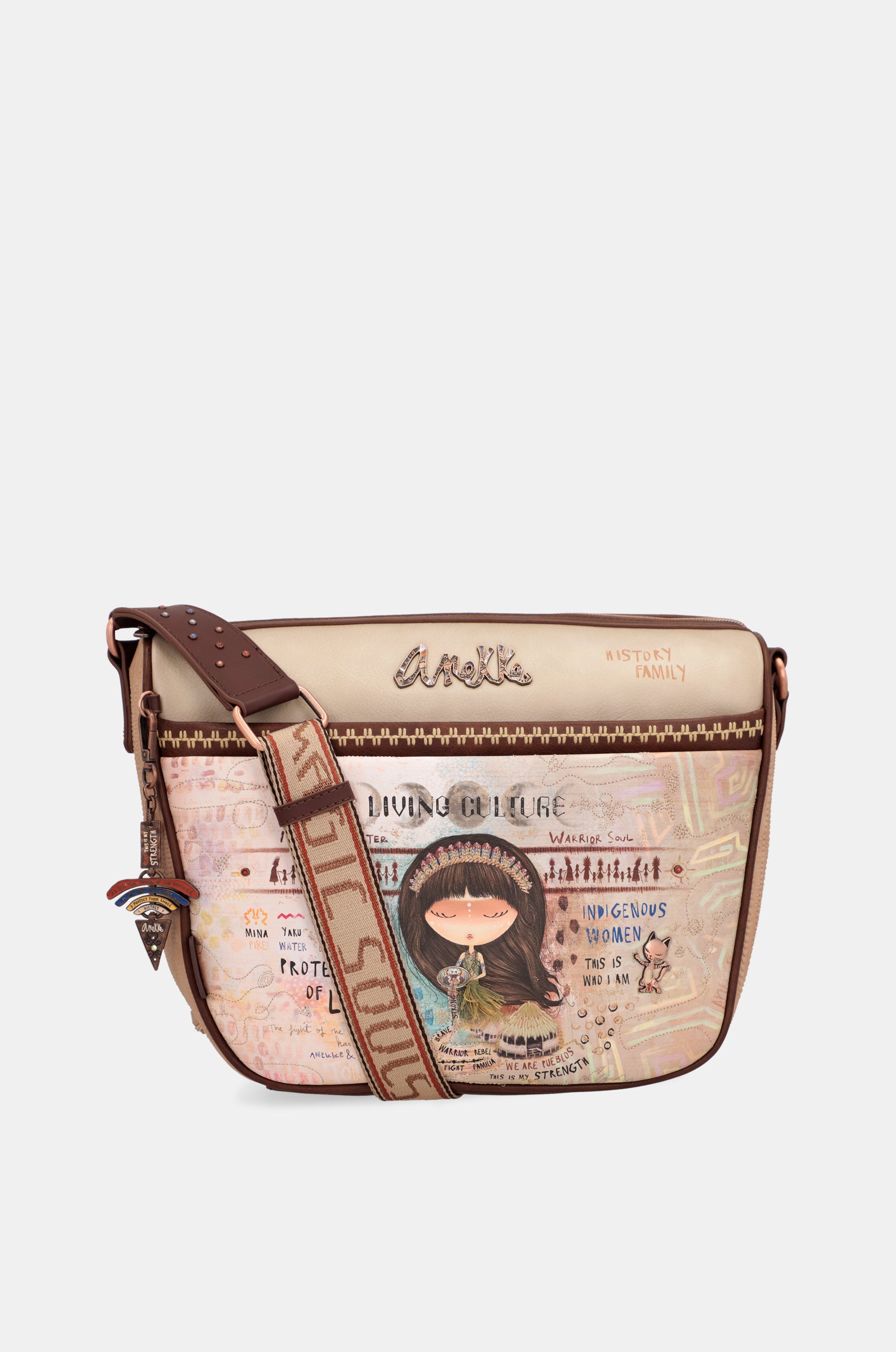 Große Umhängetasche Menire “ mit Taschen
