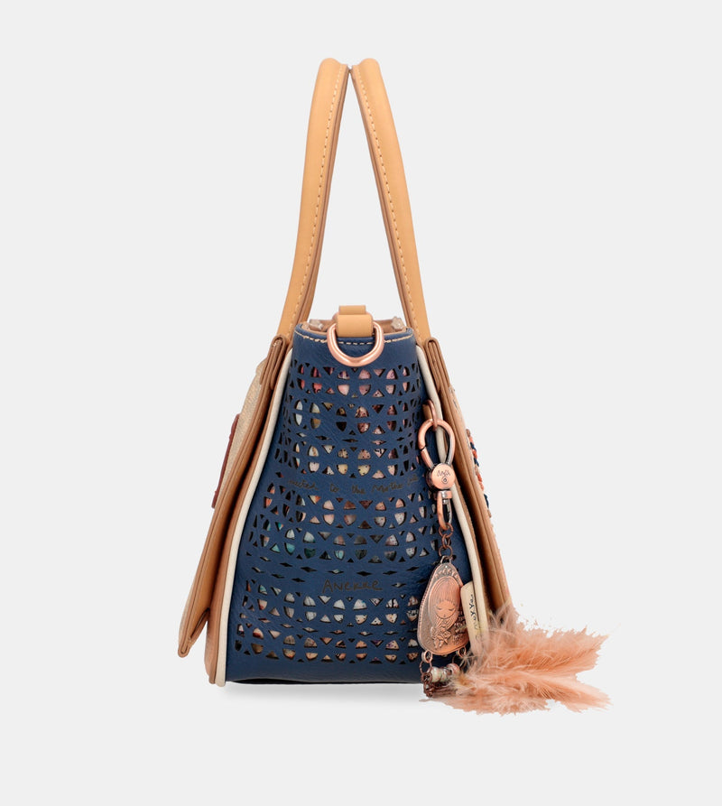 Tribe Schultertasche mit zwei Griffen