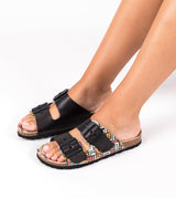 Kene schwarze Bio-Sandalen für Damen