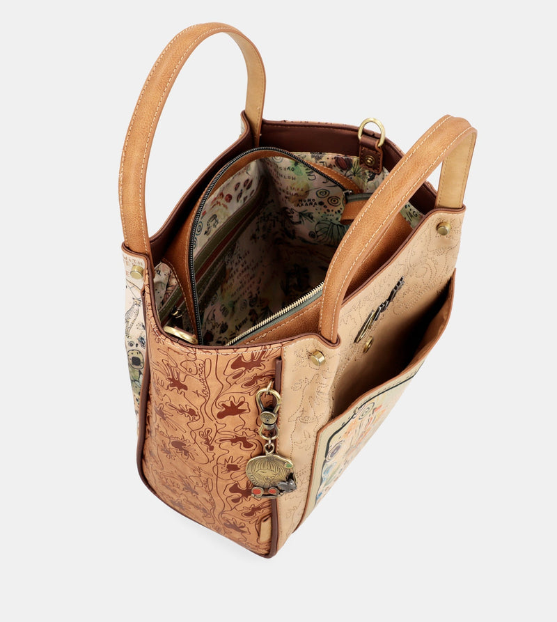 Schultertasche Butterfly -Print