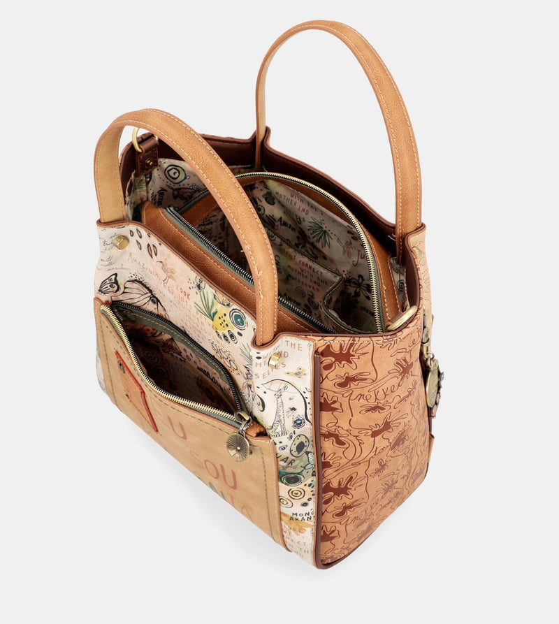 Schultertasche Butterfly -Print