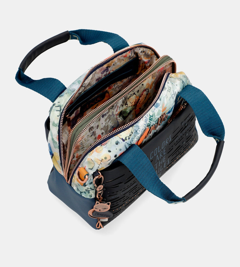 Marineblaue Bowlingtasche Nature Pachamama