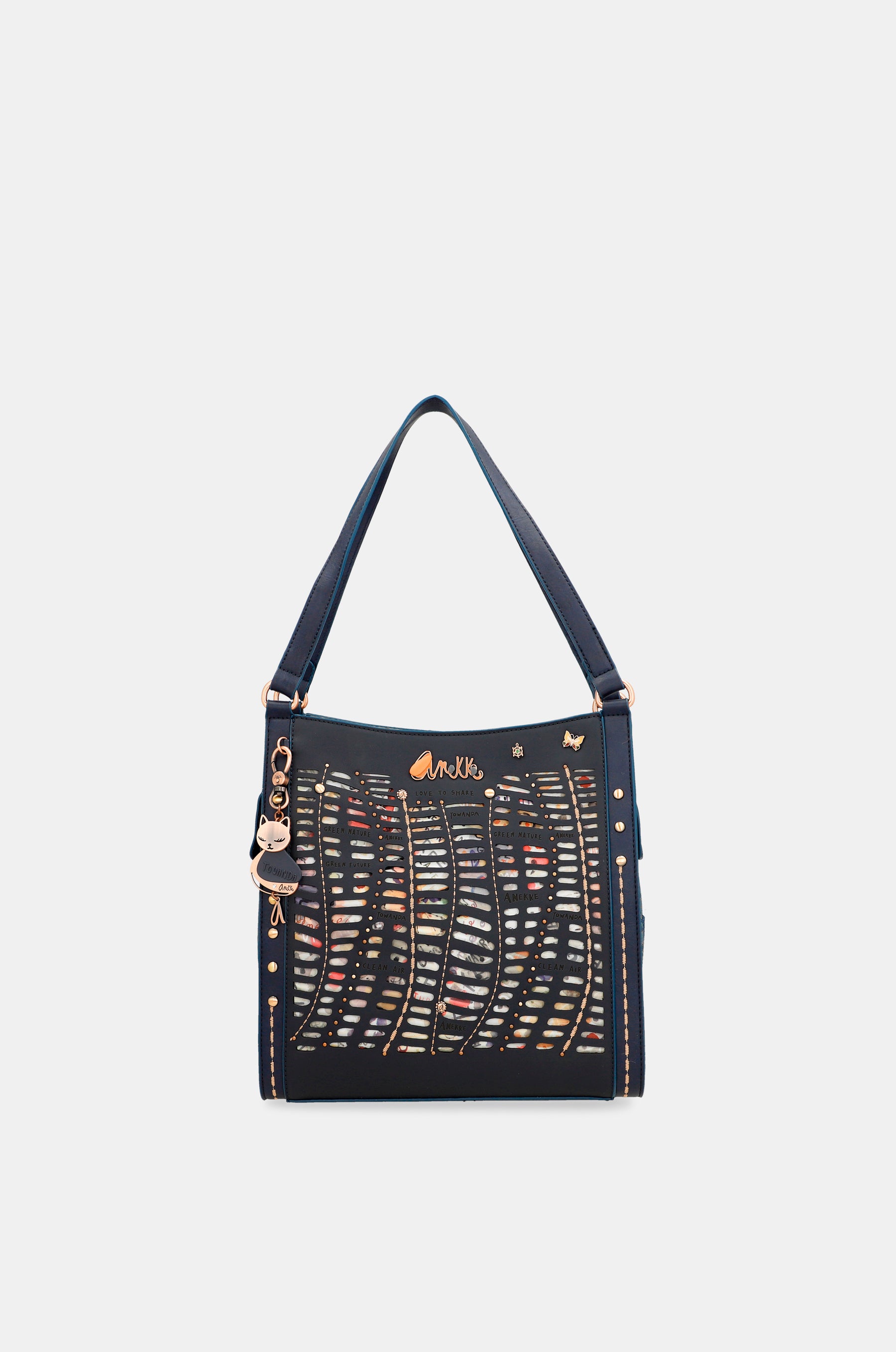 Marineblaue Umhängetasche Nature Pachamama