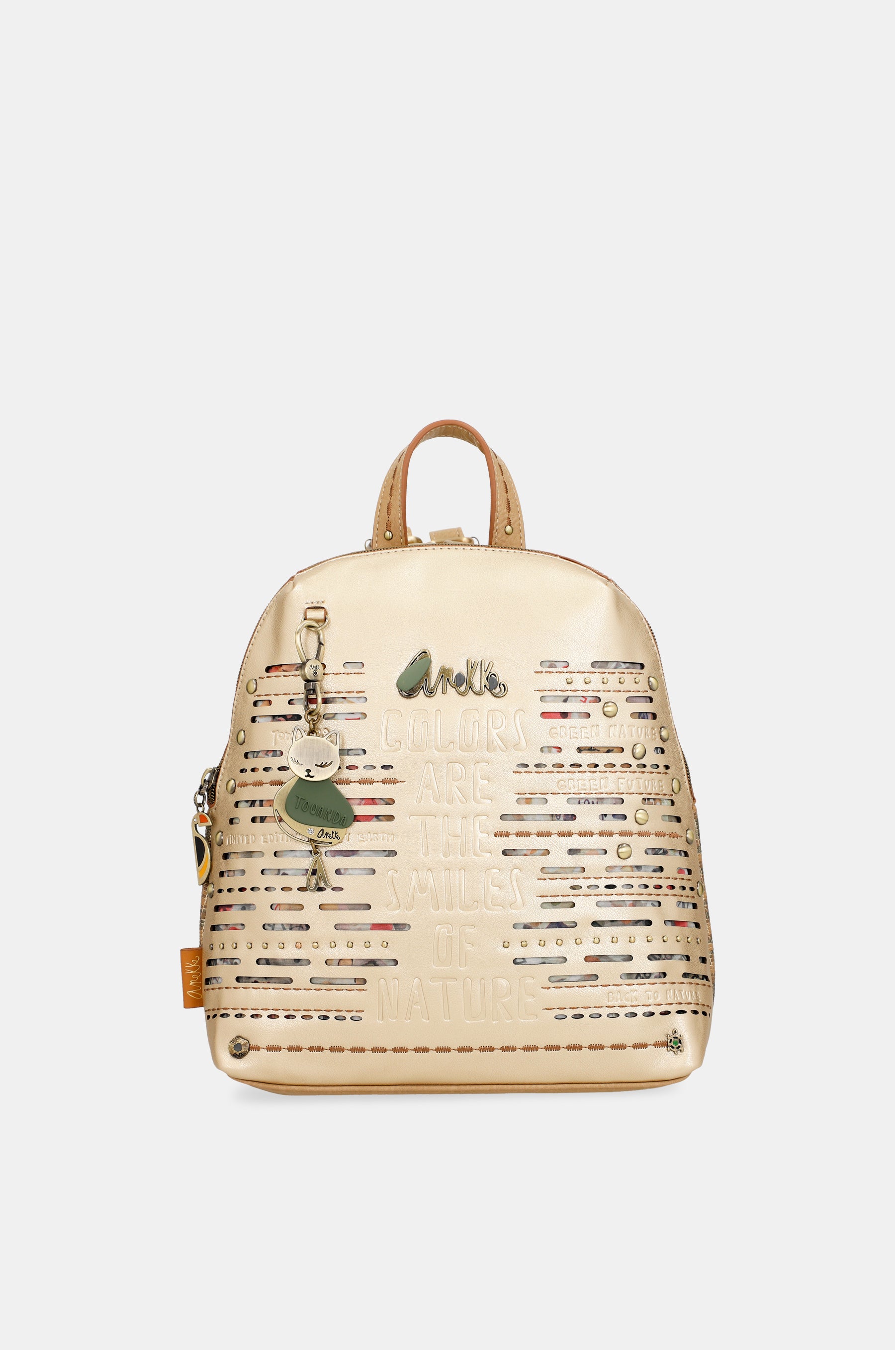 Goldener Rucksack Nature Pachamama