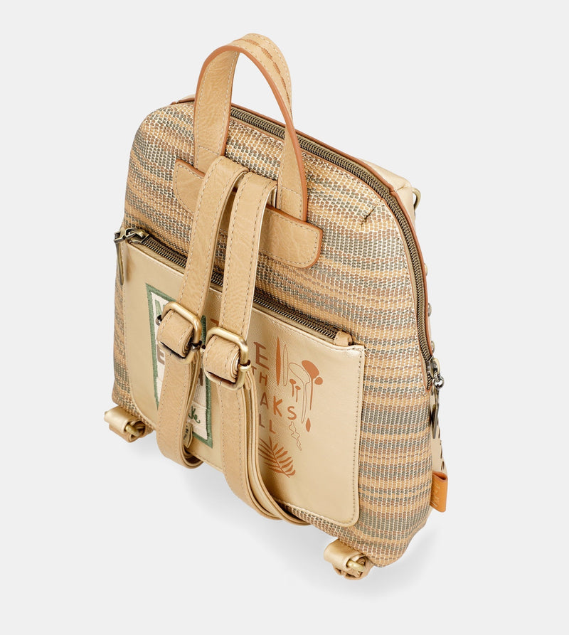 Goldener Rucksack Nature Pachamama