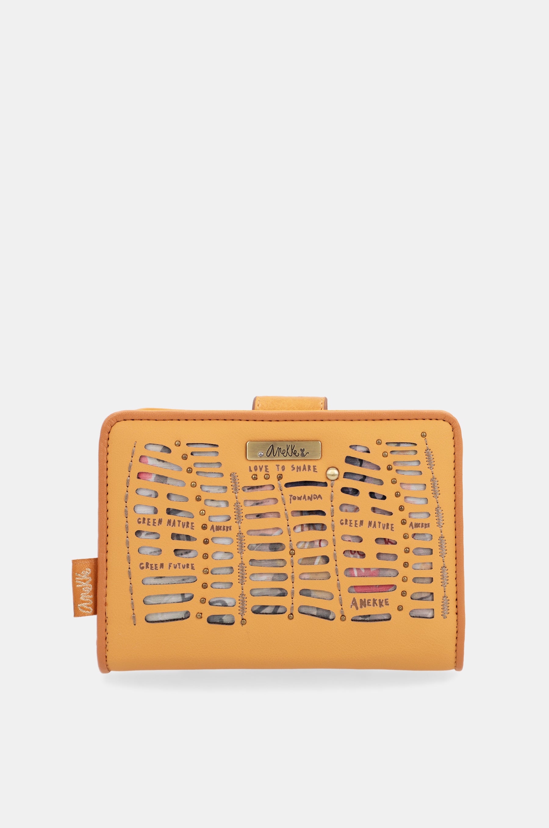 Nature Pachamama mittelgroße RFID-Geldbörse ocker ocker