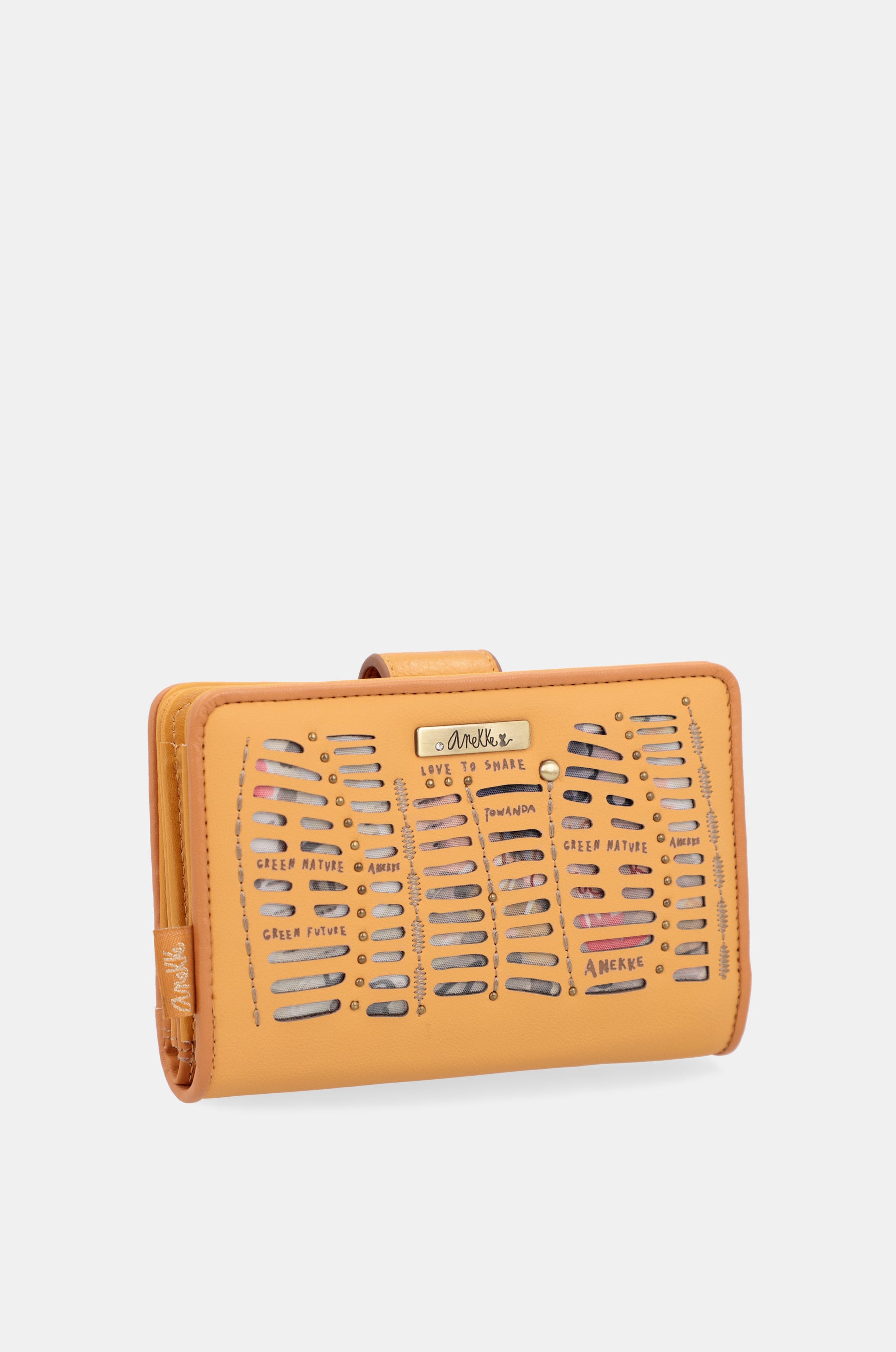 Nature Pachamama mittelgroße RFID-Geldbörse ocker ocker