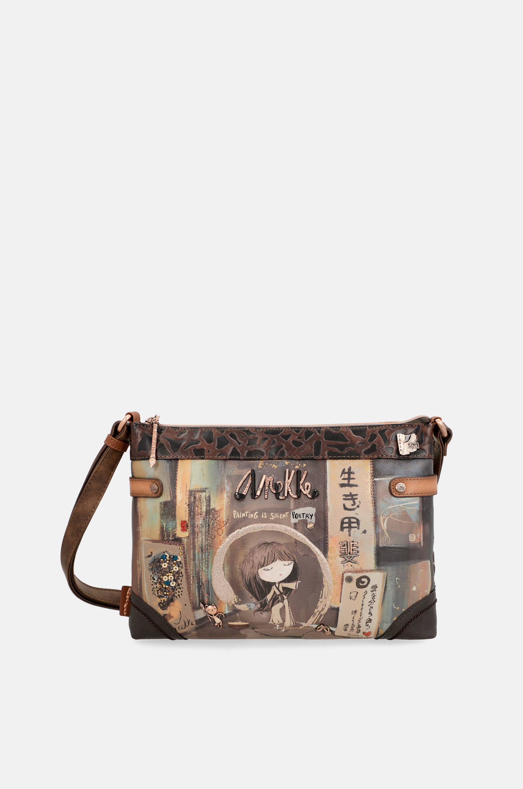 Shōen Mini-Umhängetasche mit zwei Fächern