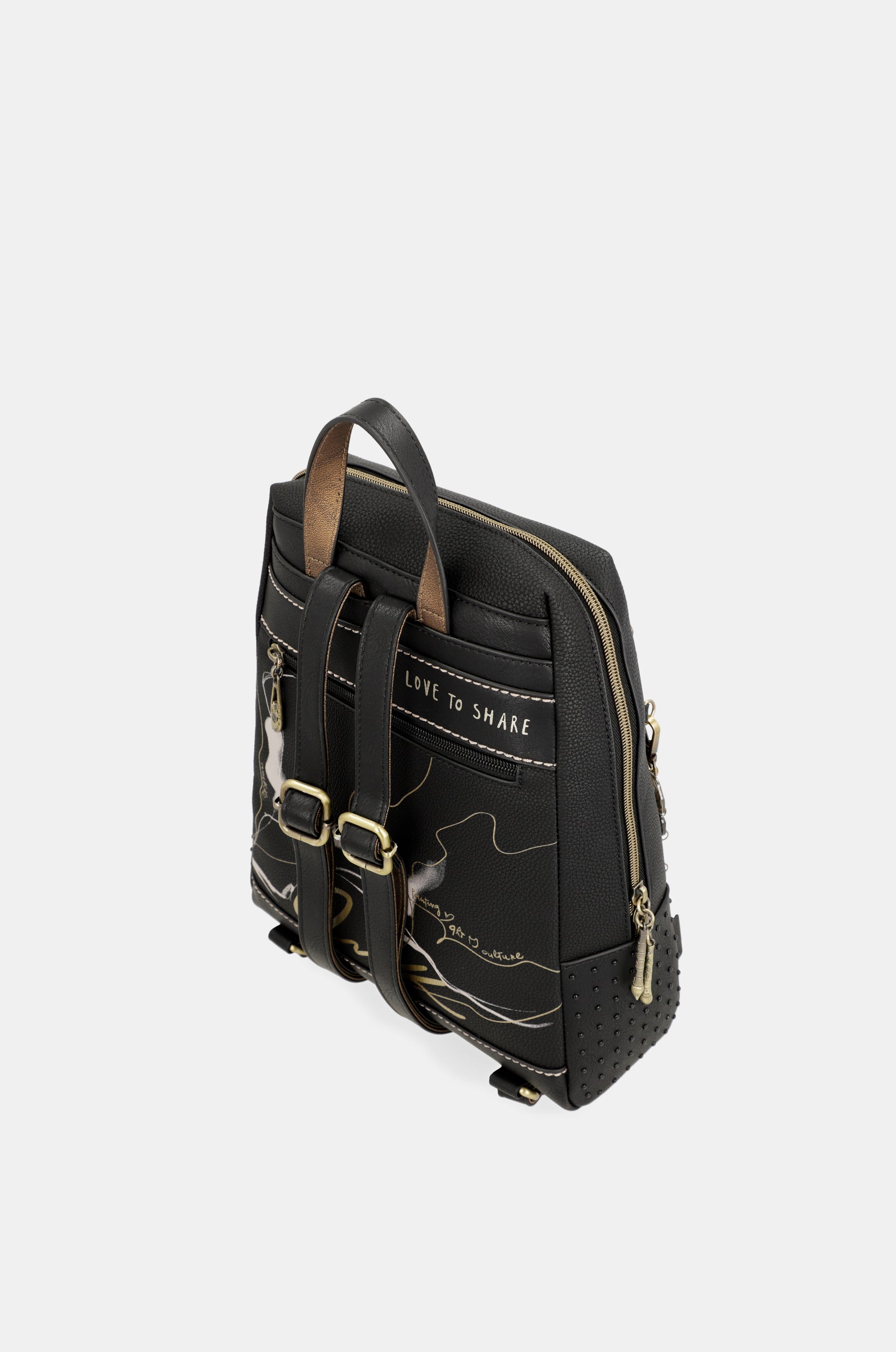 Großer schwarzer Rucksack Nature Shodō