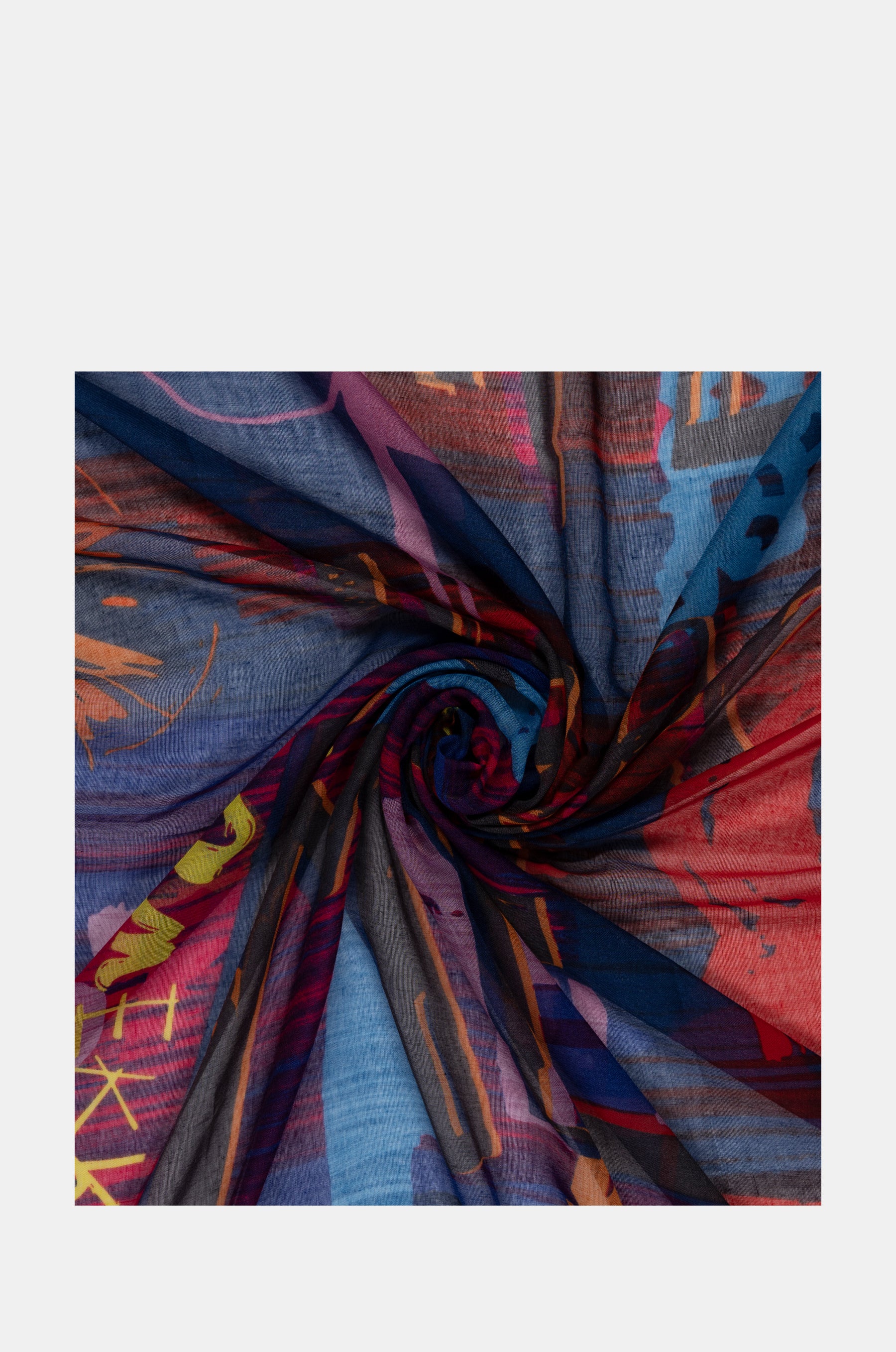 Contemporary blauer Schal