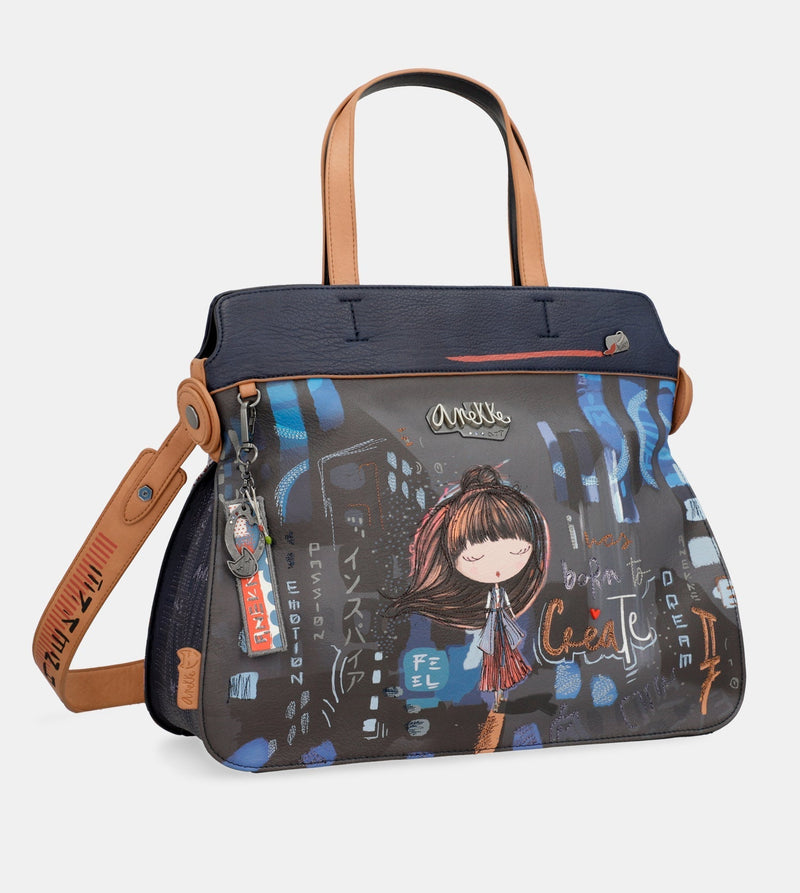 Contemporary Schultertasche mit 2 Griffen Contemporary