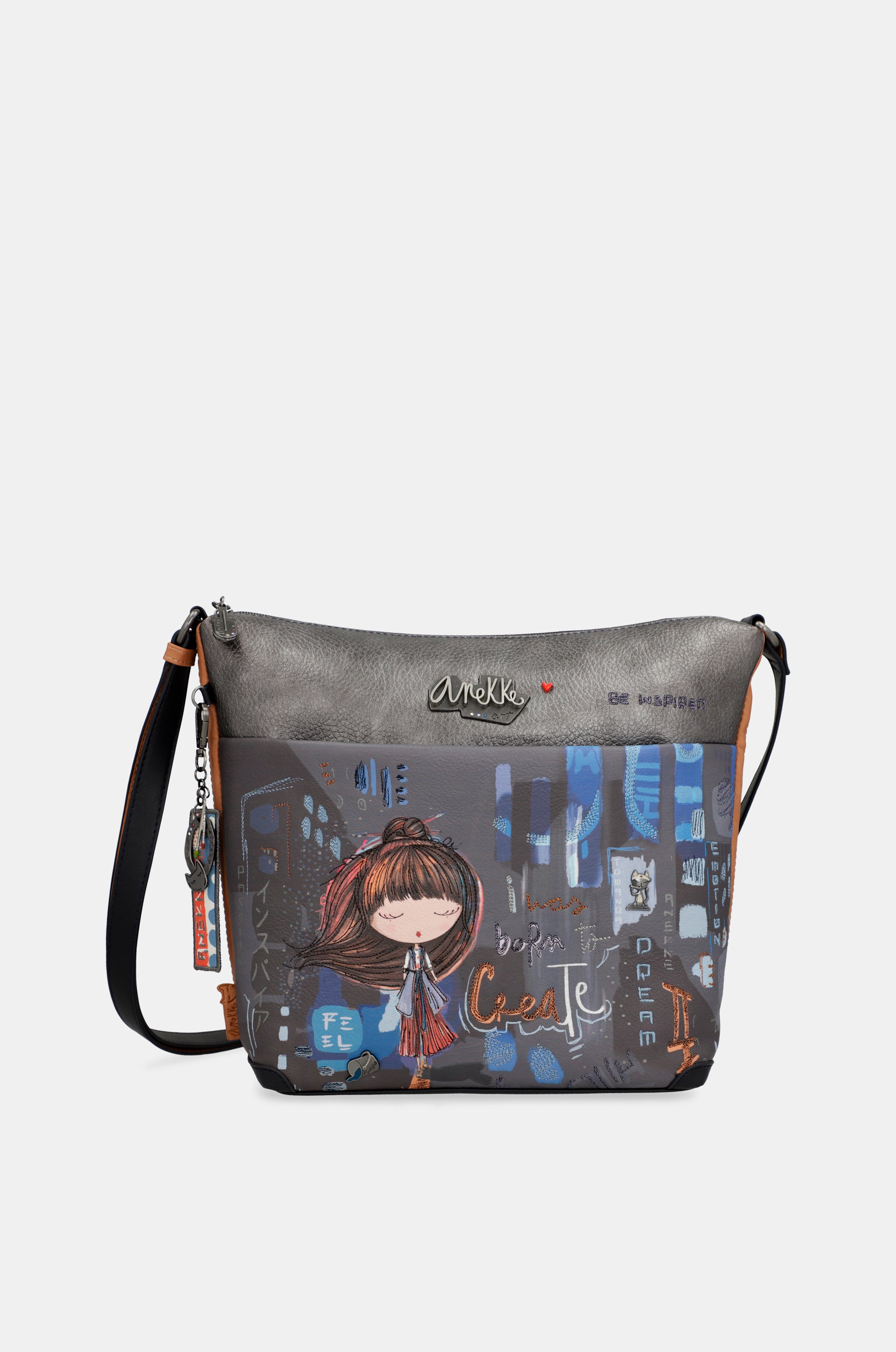 Bandolera grande estampada Contemporary