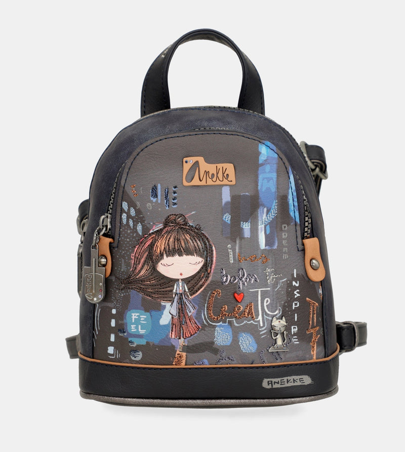 Contemporary Mini-Rucksack mit zwei Fächern Contemporary