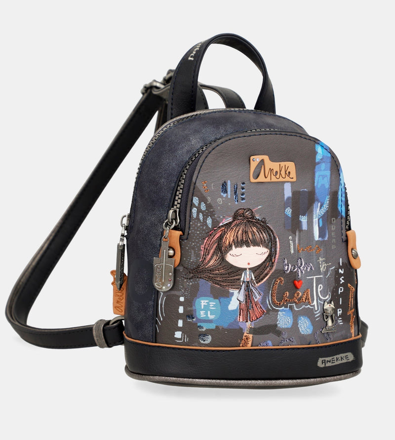 Contemporary Mini-Rucksack mit zwei Fächern Contemporary