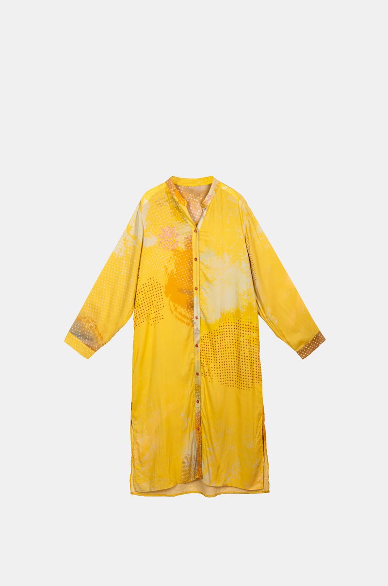 Gelbes Hemdkleid