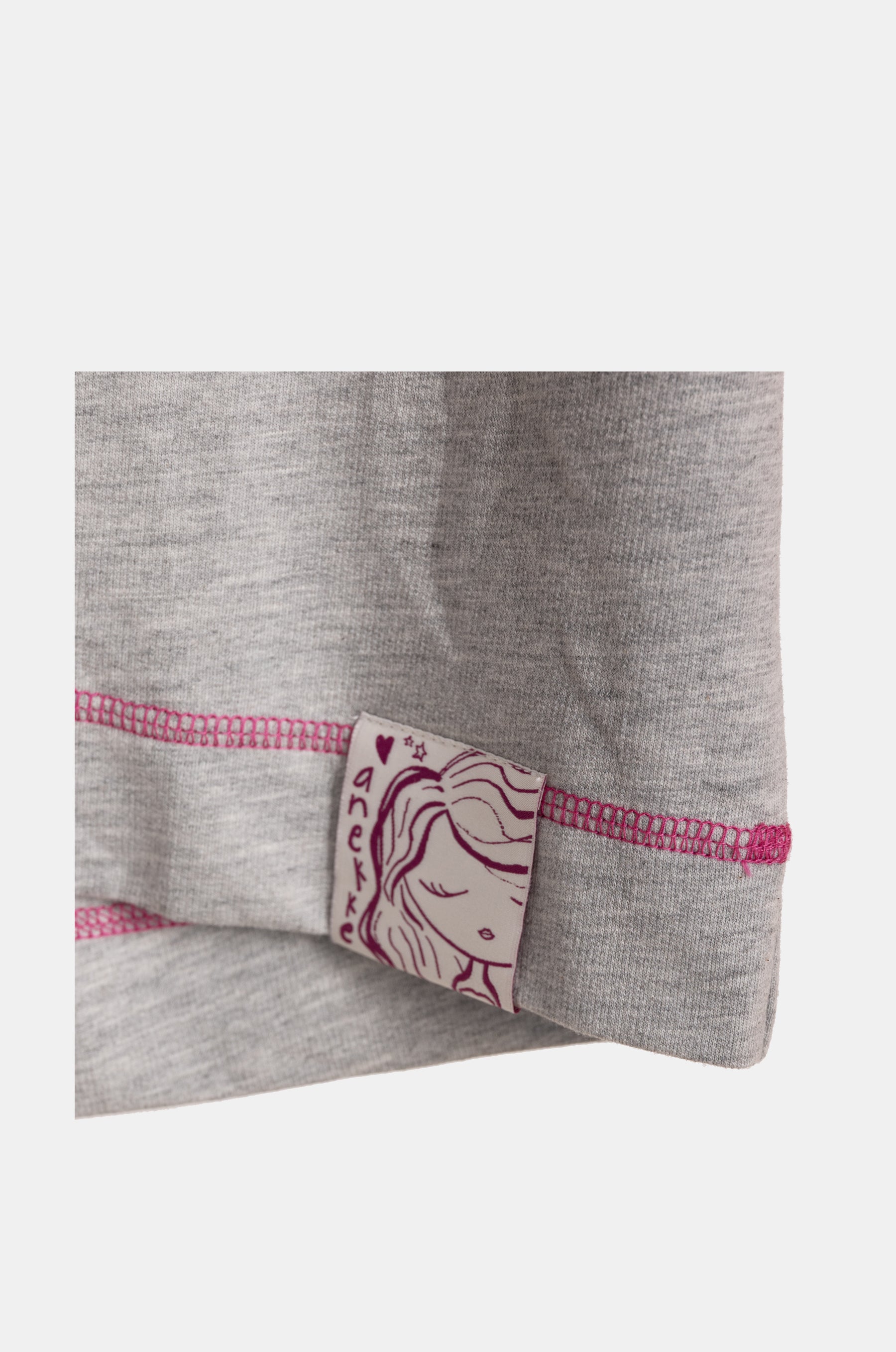 Graues, ärmelloses Sweatshirt „Passion“.