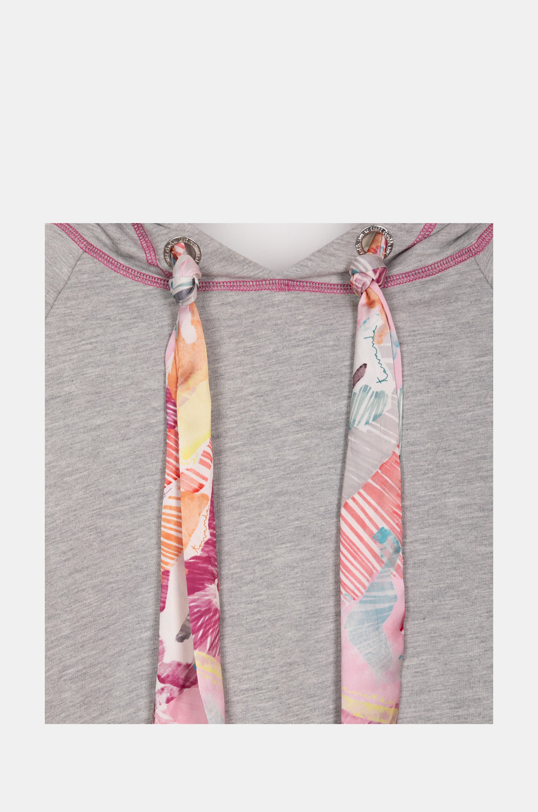 Graues, ärmelloses Sweatshirt „Passion“.