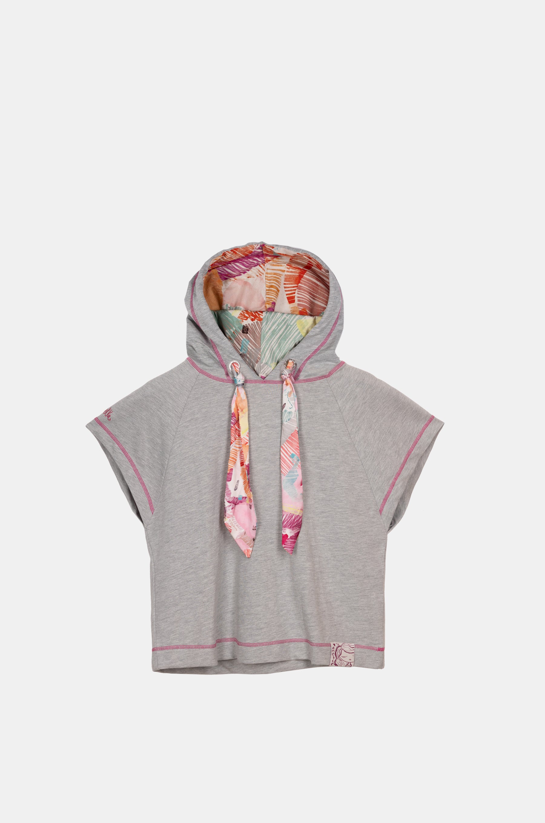 Graues, ärmelloses Sweatshirt „Passion“.