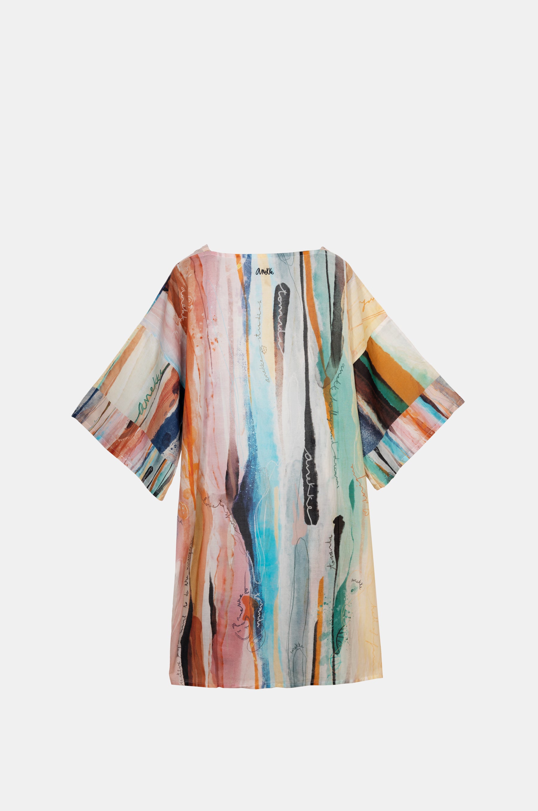 Langer Kimono mit Studio-Print