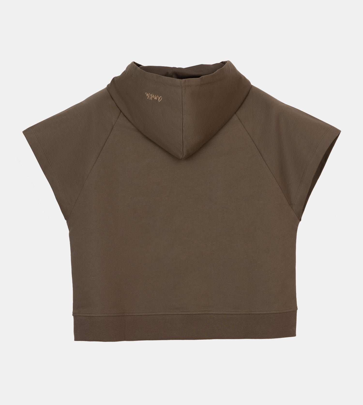 Ärmelloses Sweatshirt „Peace & Love“ in Grün