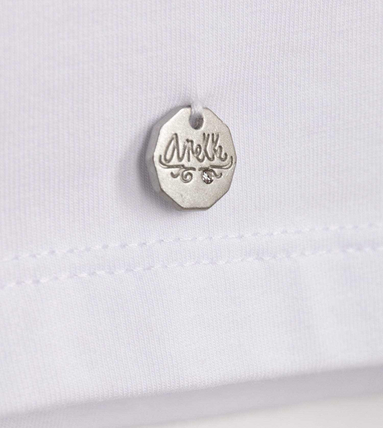 Weißes Glitzer-T-Shirt