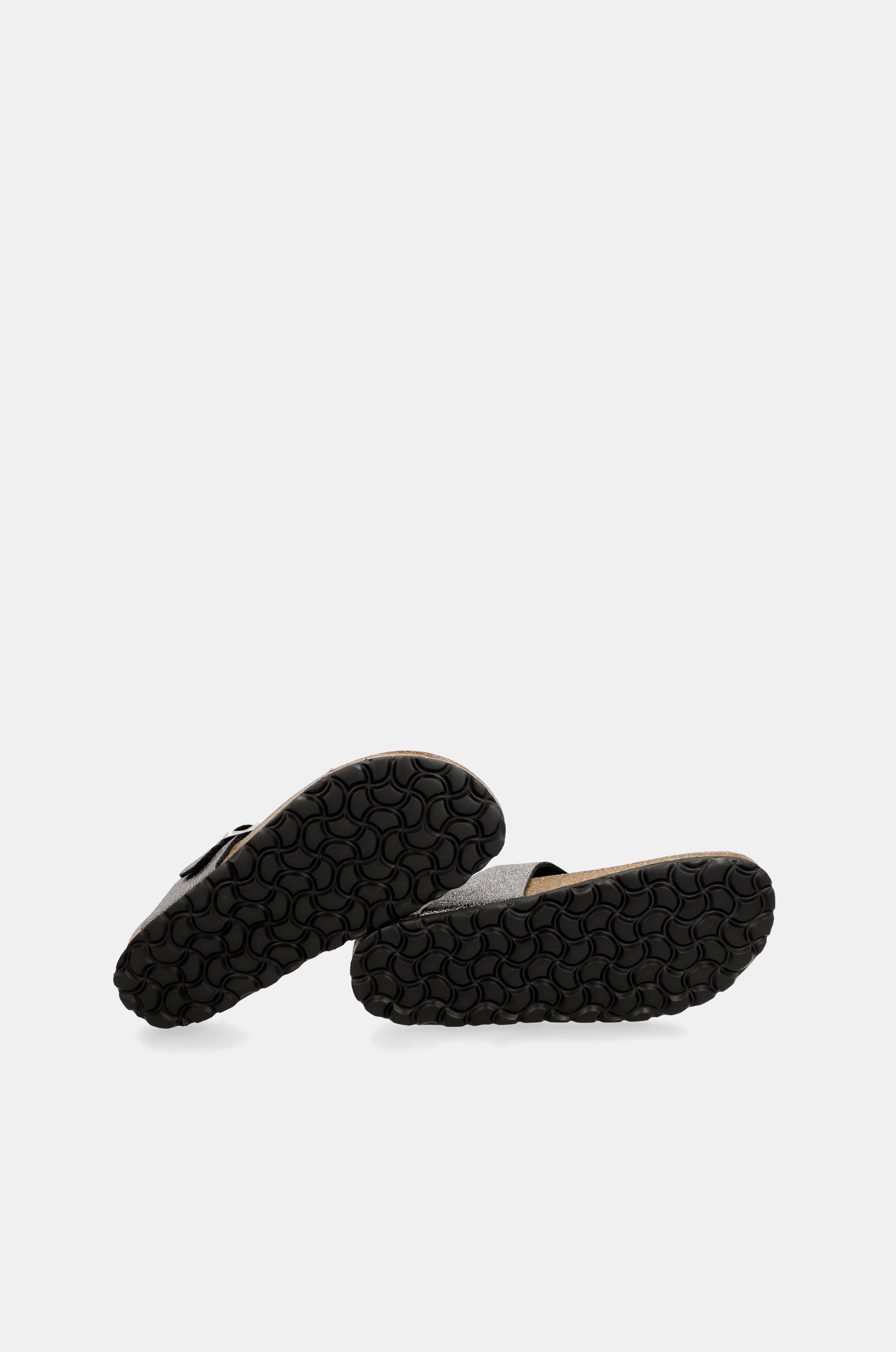 Silberne Bio-Sandalen für Damen