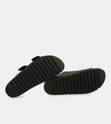 Schwarze Bio-Sandalen für Damen