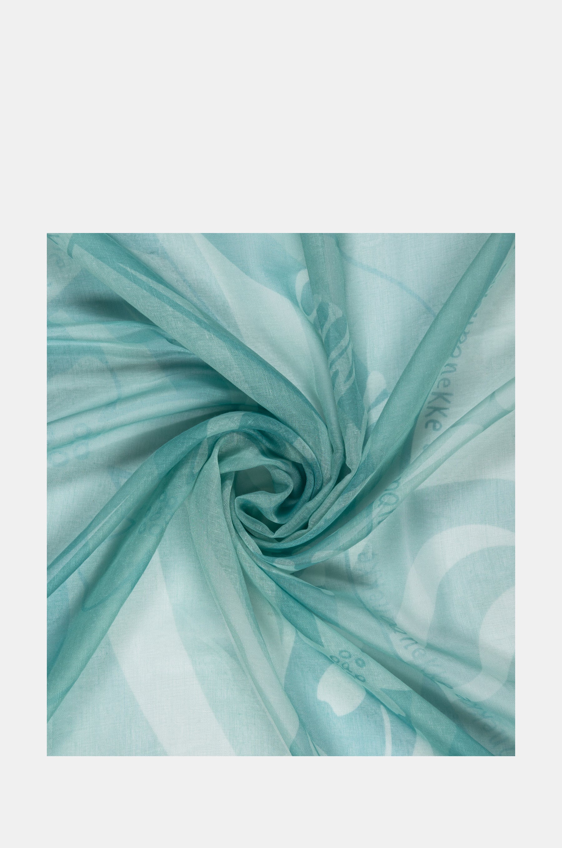 Grüner Schal Peace & Love