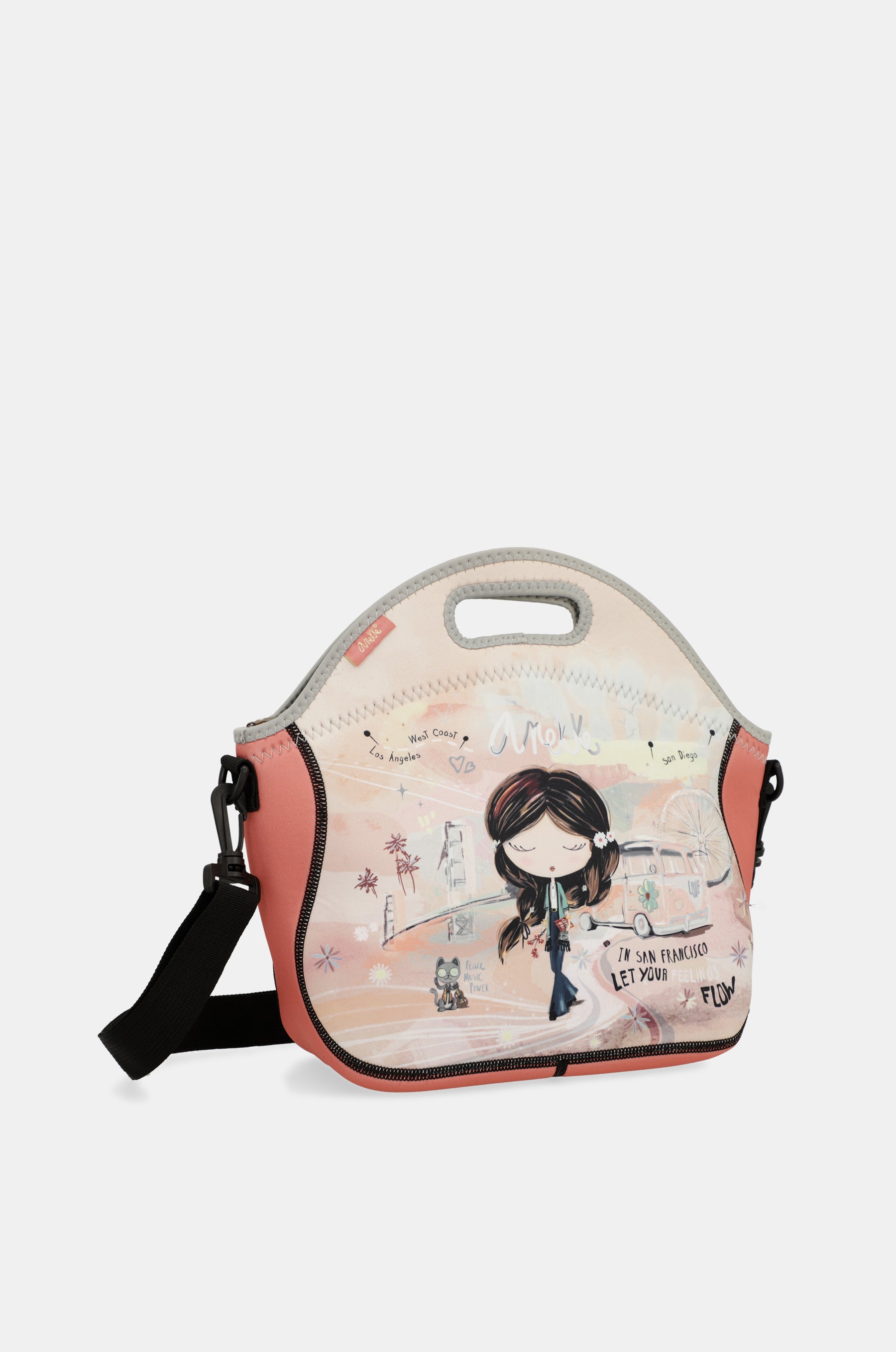 Peace & Love Neopren Lunchtasche