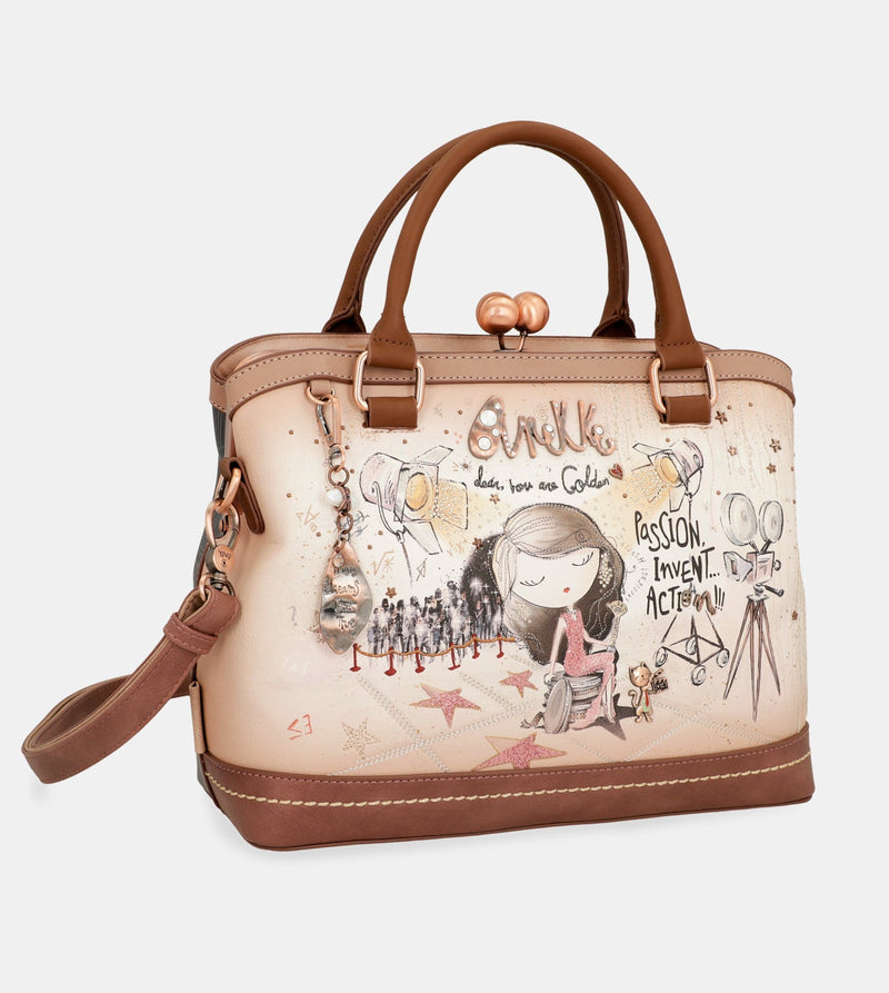 Hollywood Tasche mit Kussverschluss